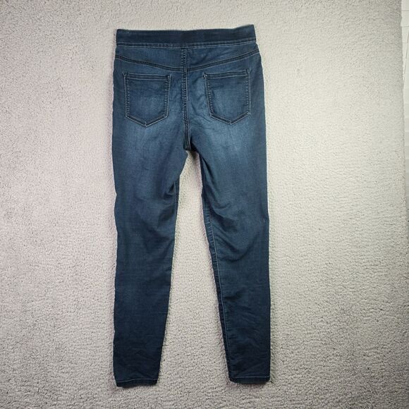 Nine West Womens Pull On Jeans 10 Dark Wash Skinny Stretch Comfort Legging Denim - Picture 2 of 11